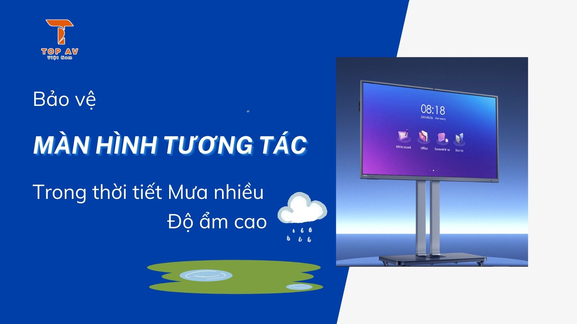 Bao ve Man hinh tuong tac thoi tiet mua nhieu do am cao